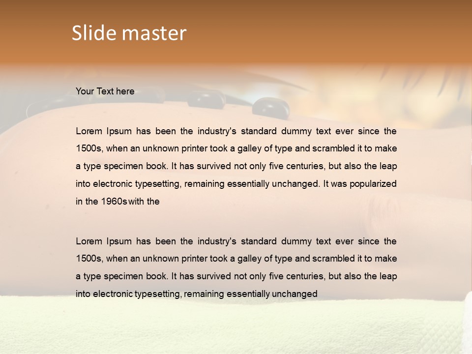 Beauty White Hot PowerPoint Template