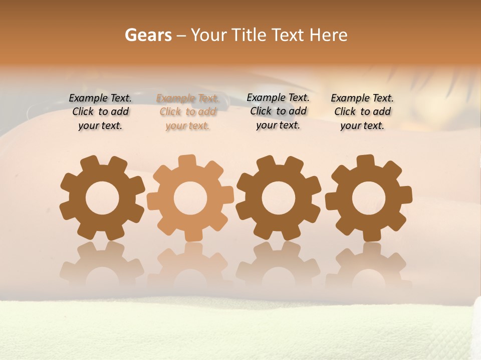 Beauty White Hot PowerPoint Template