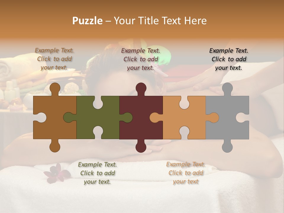 Young Spa Girl PowerPoint Template