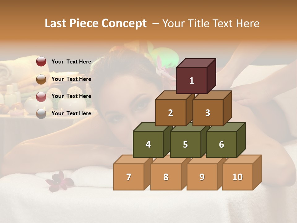 Young Spa Girl PowerPoint Template