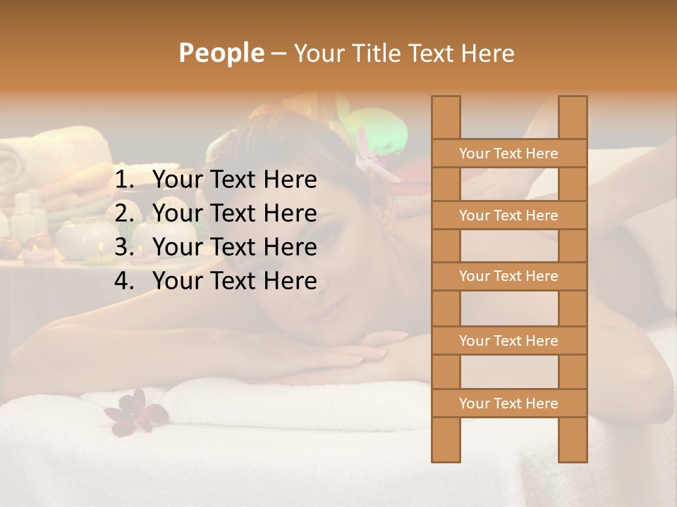 Young Spa Girl PowerPoint Template