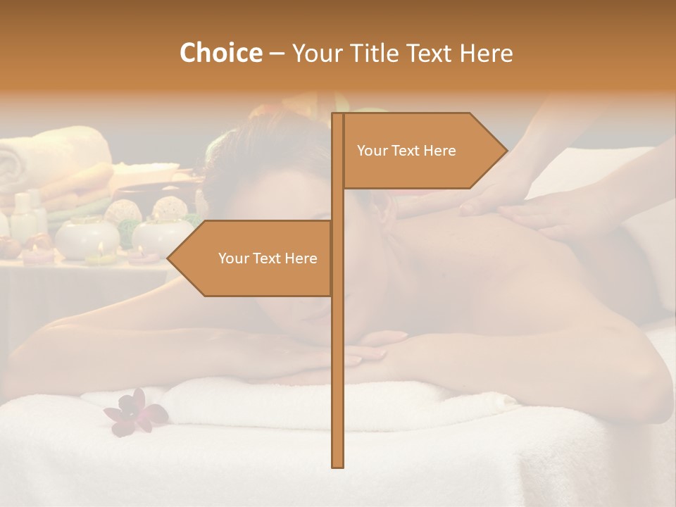 Young Spa Girl PowerPoint Template