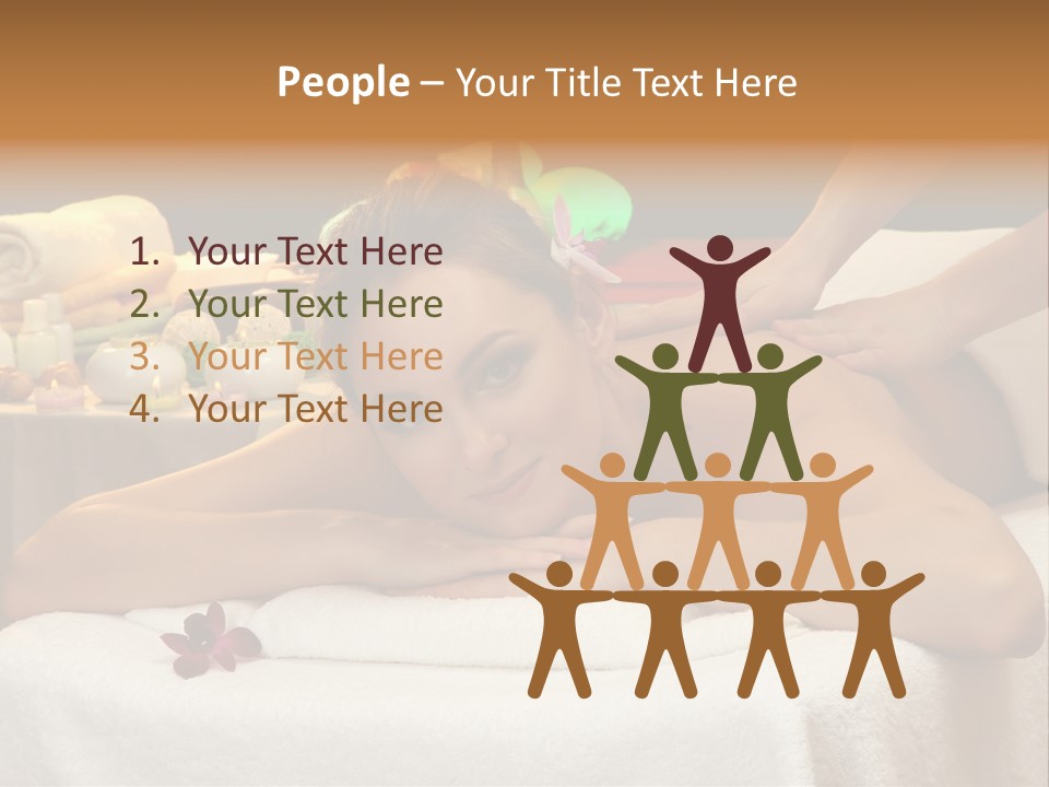 Young Spa Girl PowerPoint Template