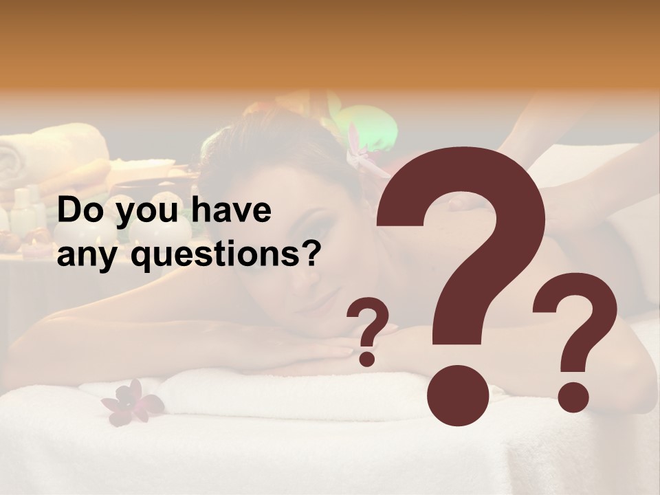 Young Spa Girl PowerPoint Template
