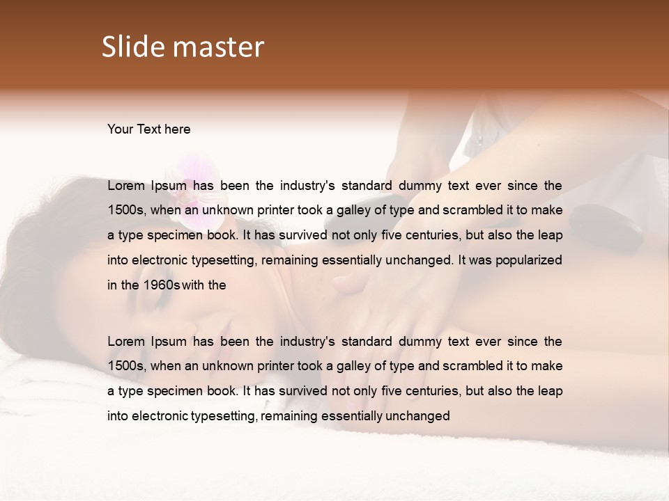 Young Hands Woman PowerPoint Template