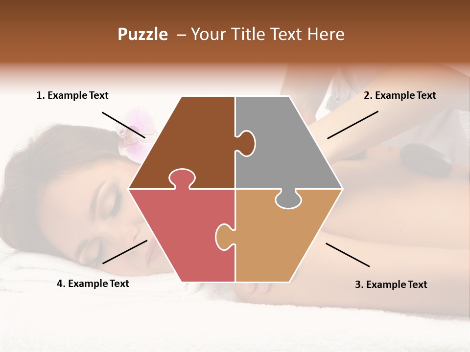 Young Hands Woman PowerPoint Template