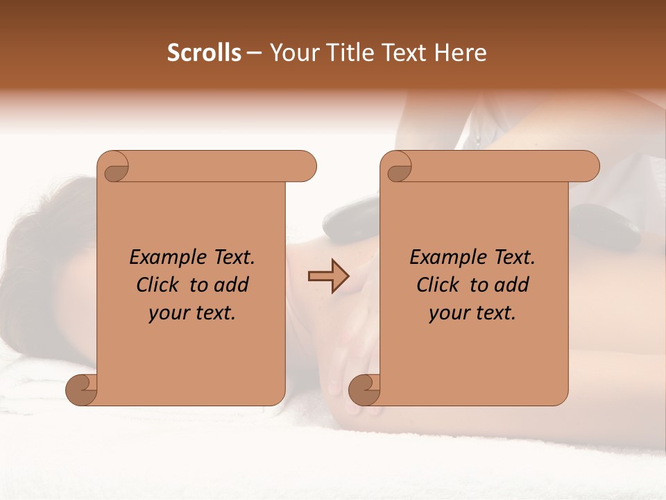 Young Hands Woman PowerPoint Template