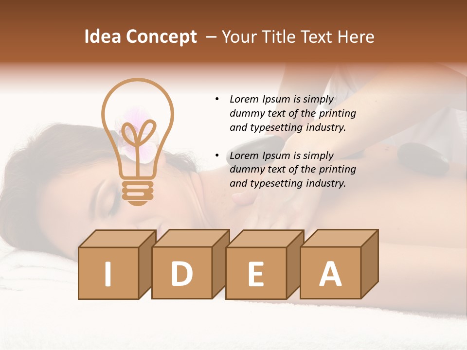 Young Hands Woman PowerPoint Template