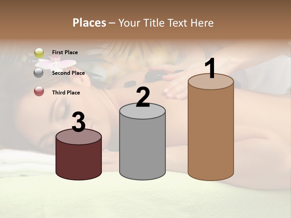 Caucasian Pampering Beautiful PowerPoint Template