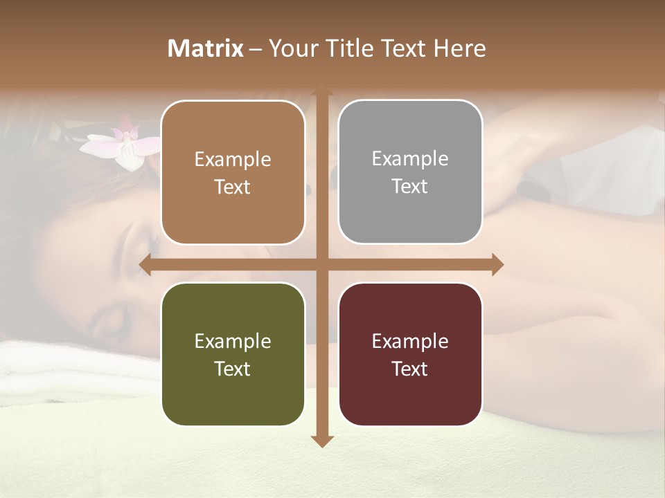 Caucasian Pampering Beautiful PowerPoint Template