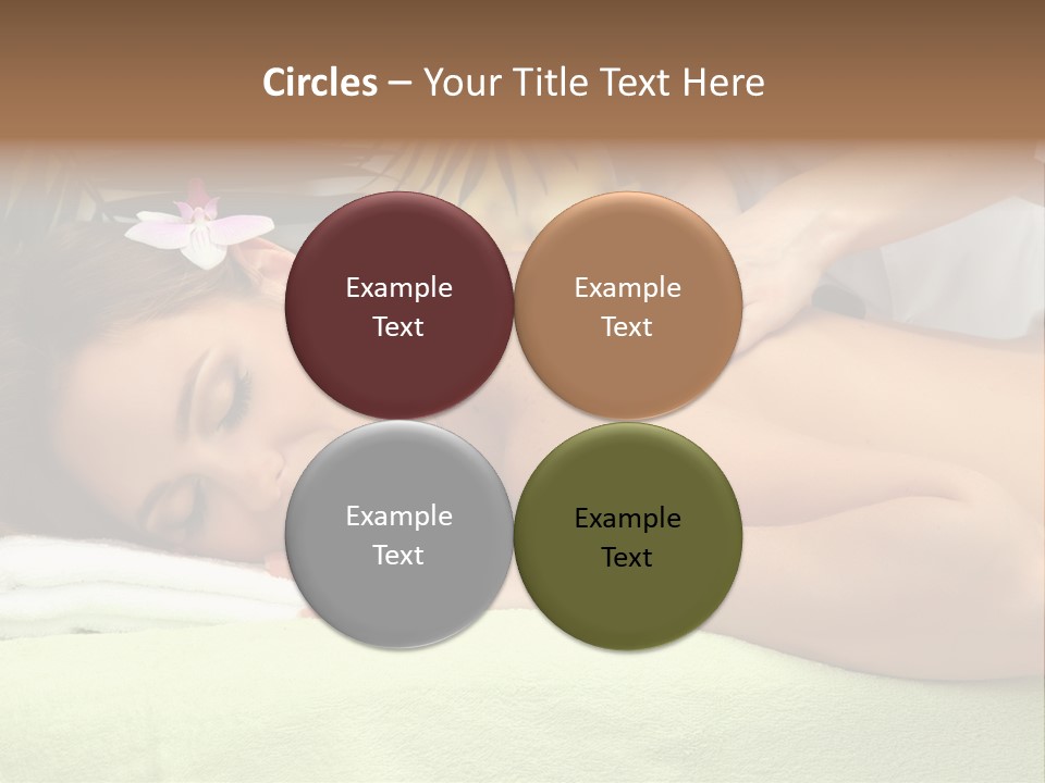 Caucasian Pampering Beautiful PowerPoint Template