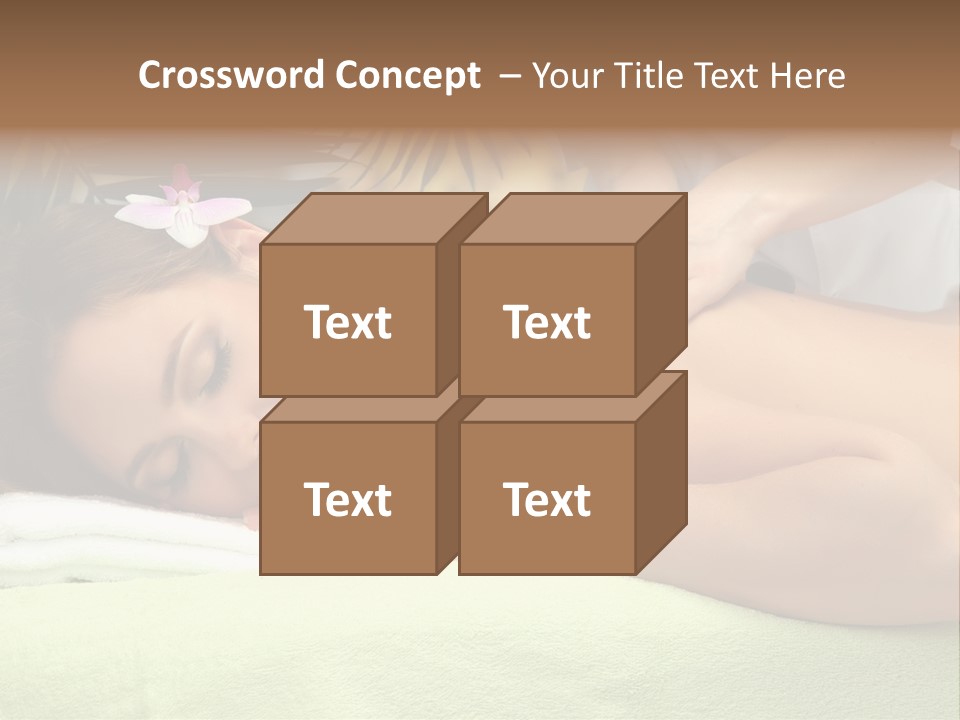 Caucasian Pampering Beautiful PowerPoint Template