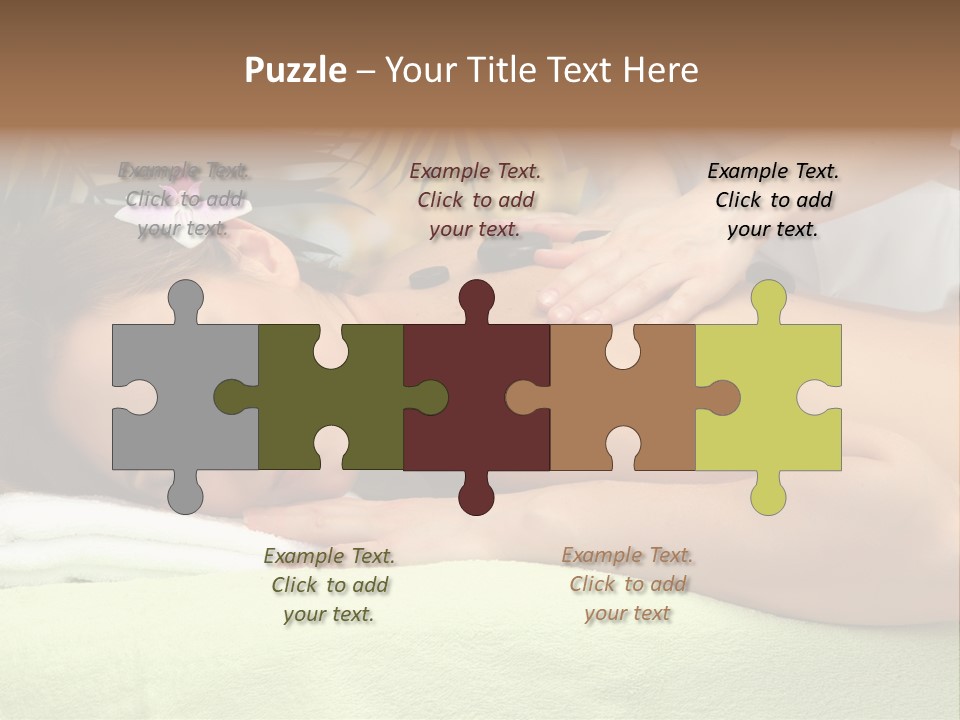 Caucasian Pampering Beautiful PowerPoint Template