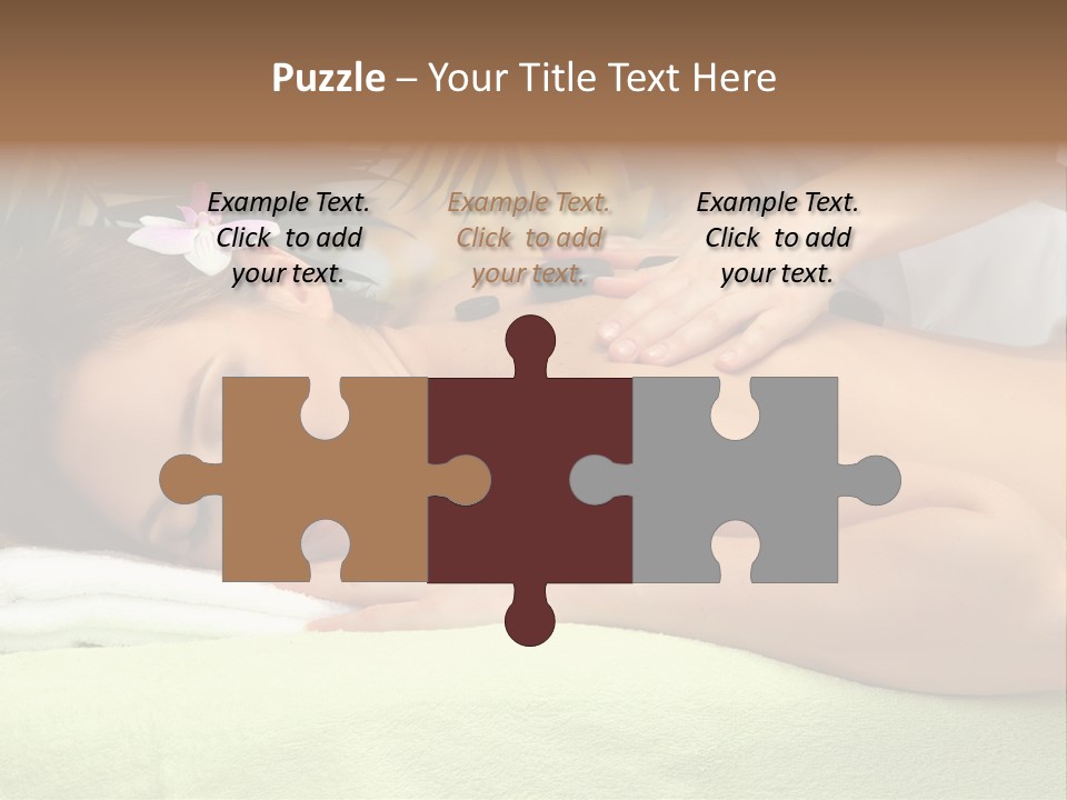 Caucasian Pampering Beautiful PowerPoint Template
