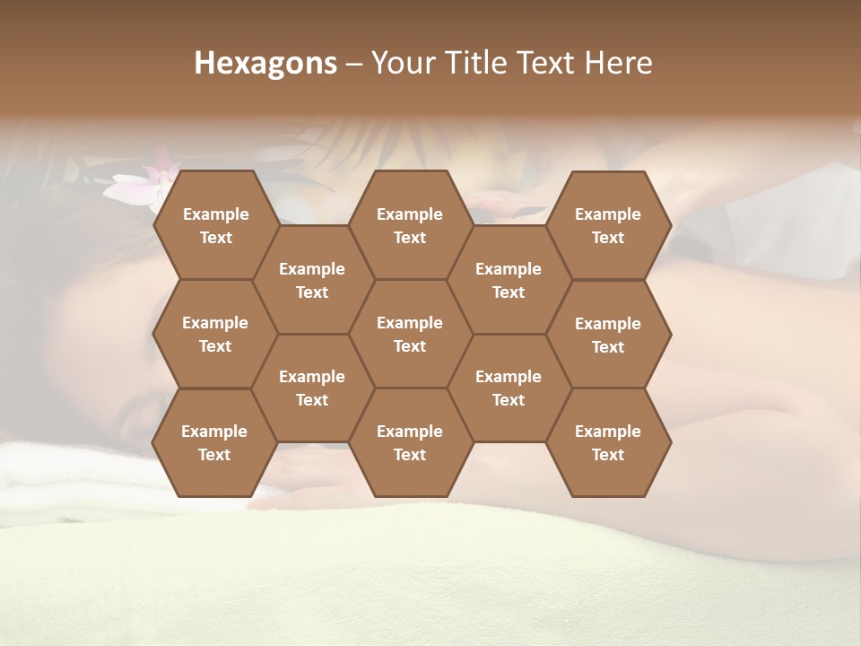 Caucasian Pampering Beautiful PowerPoint Template