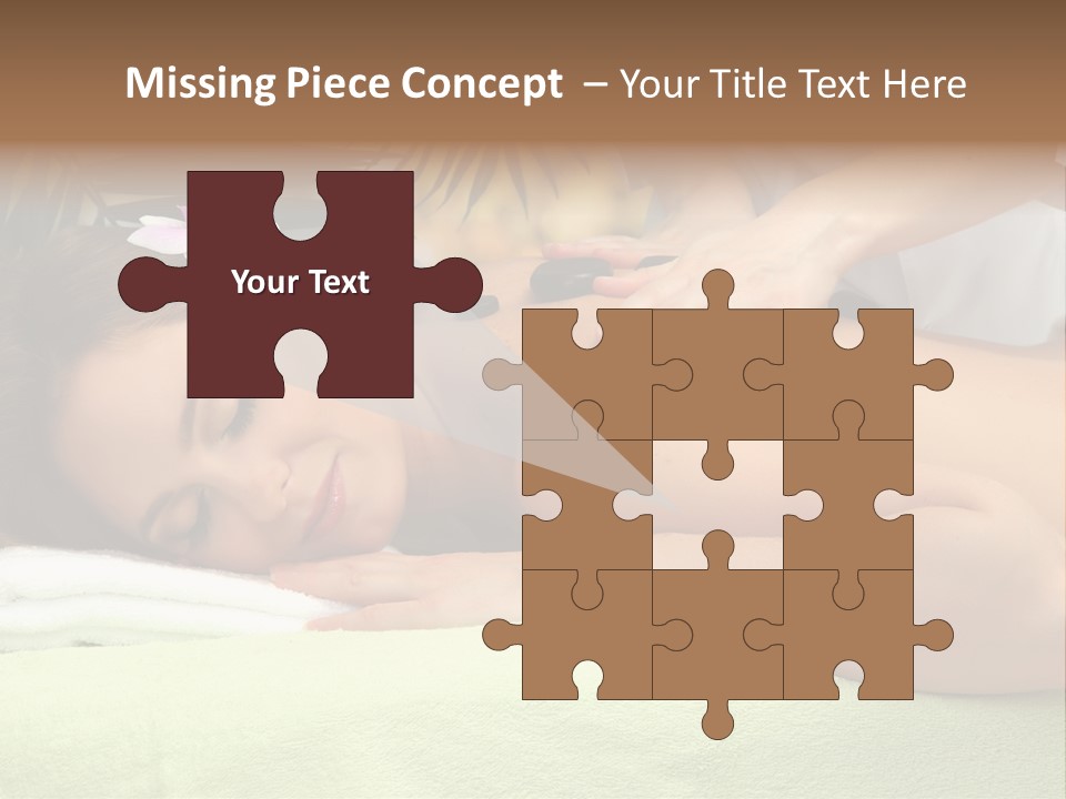 Caucasian Pampering Beautiful PowerPoint Template