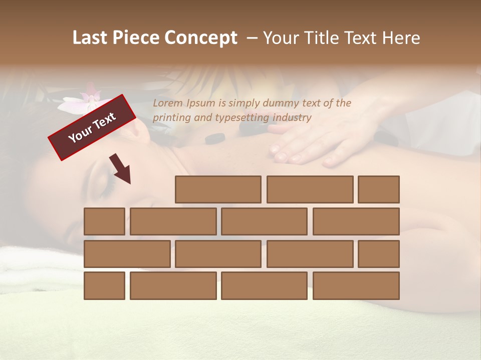 Caucasian Pampering Beautiful PowerPoint Template