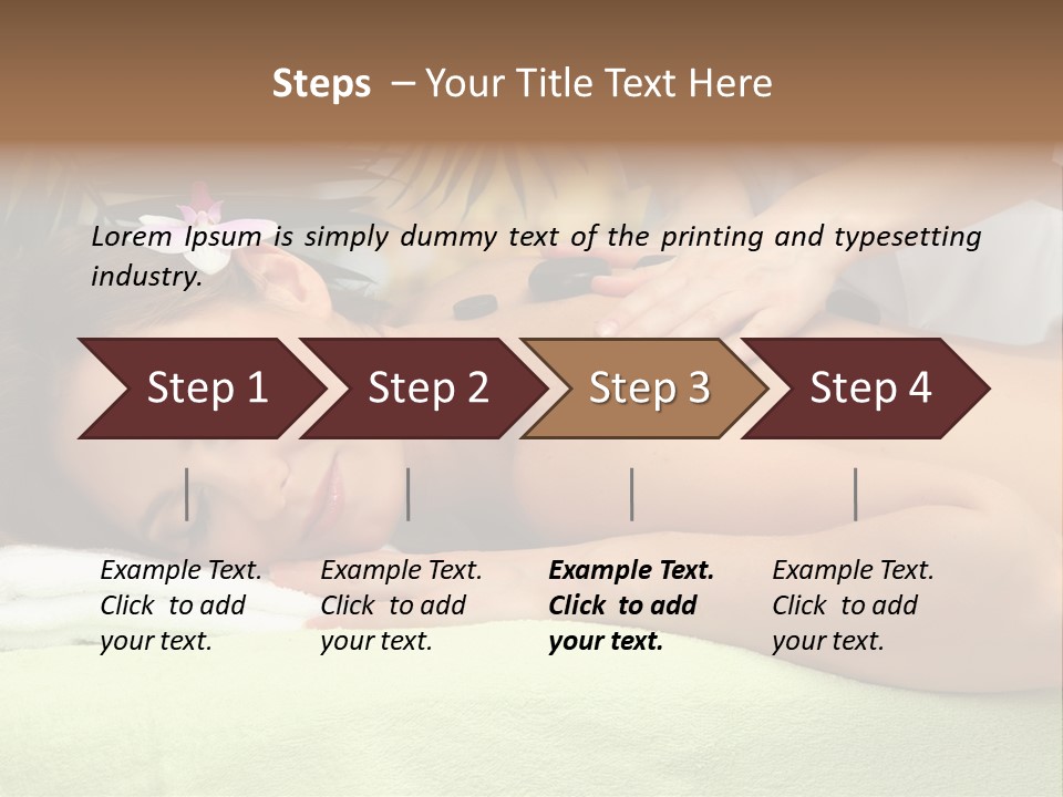 Caucasian Pampering Beautiful PowerPoint Template