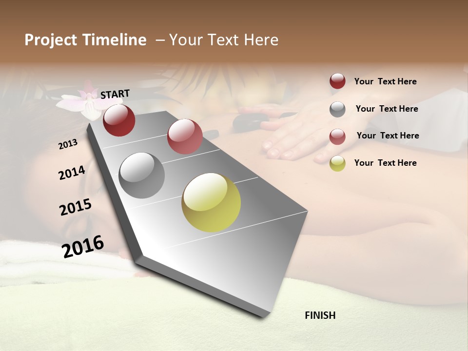 Caucasian Pampering Beautiful PowerPoint Template