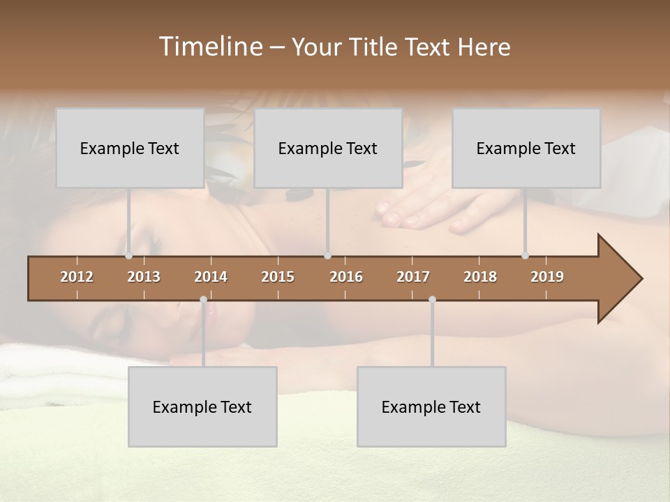 Caucasian Pampering Beautiful PowerPoint Template