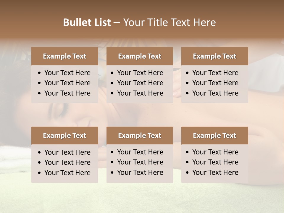Caucasian Pampering Beautiful PowerPoint Template