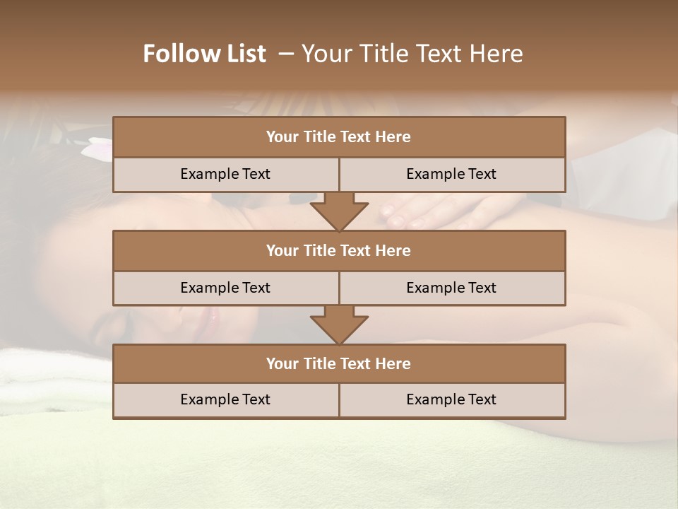 Caucasian Pampering Beautiful PowerPoint Template
