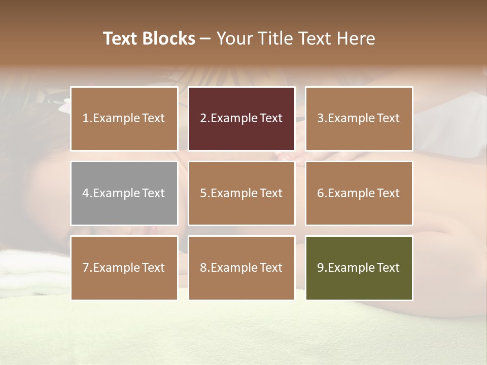 Caucasian Pampering Beautiful PowerPoint Template