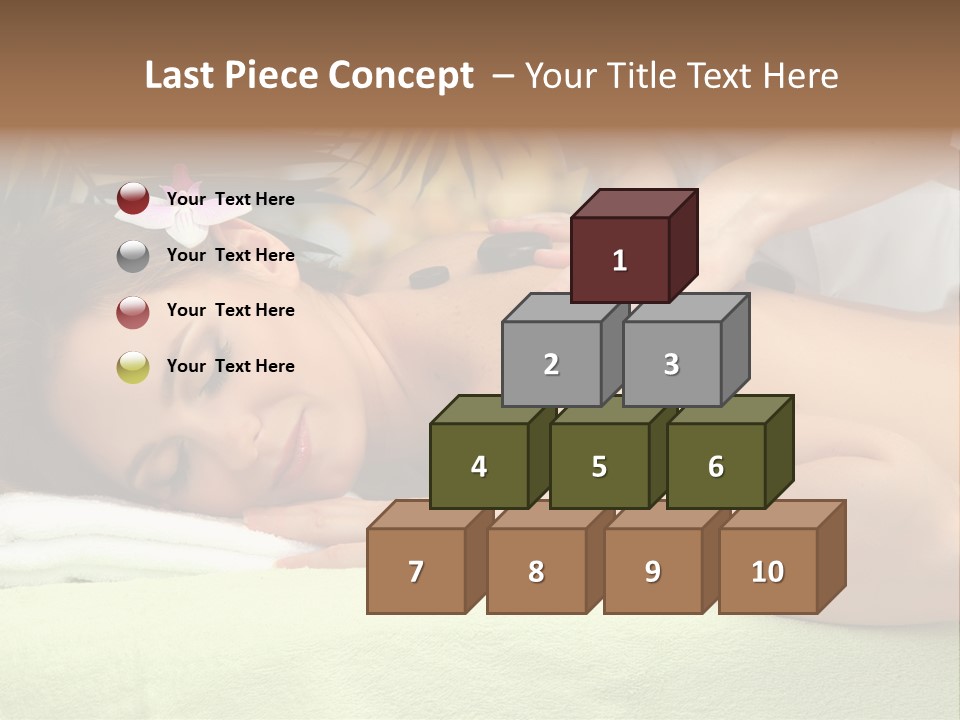 Caucasian Pampering Beautiful PowerPoint Template