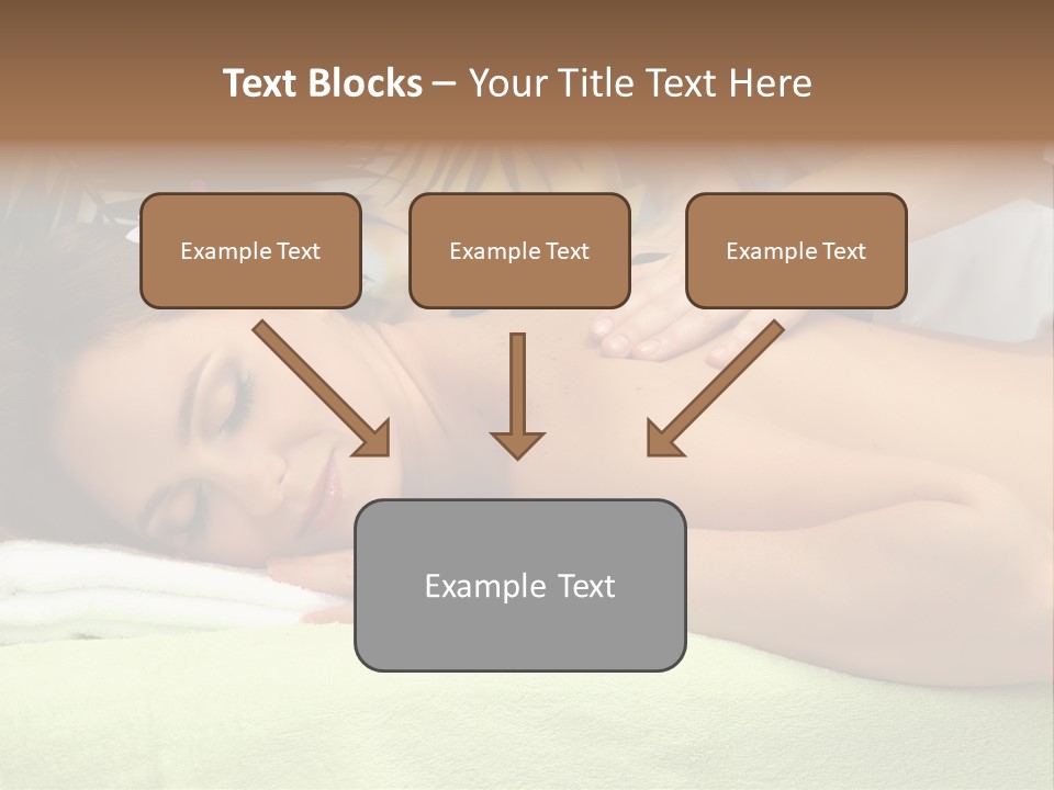 Caucasian Pampering Beautiful PowerPoint Template