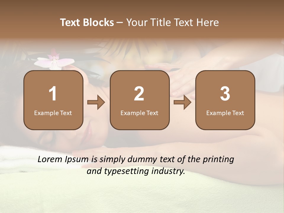 Caucasian Pampering Beautiful PowerPoint Template