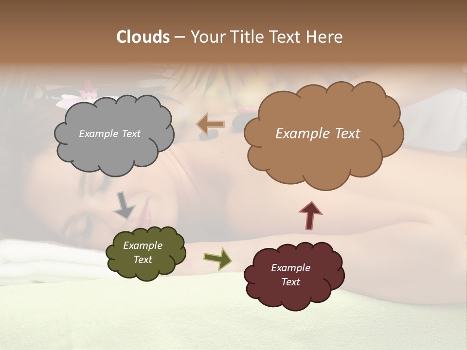 Caucasian Pampering Beautiful PowerPoint Template