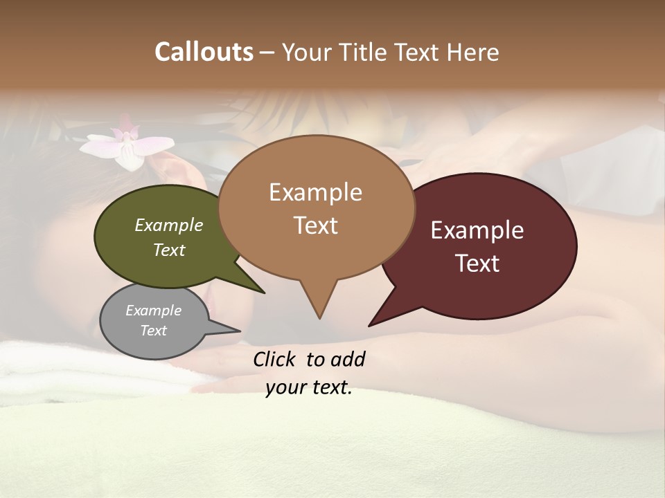 Caucasian Pampering Beautiful PowerPoint Template