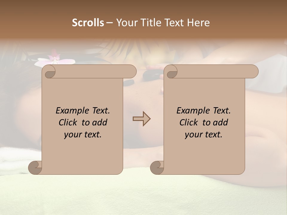 Caucasian Pampering Beautiful PowerPoint Template