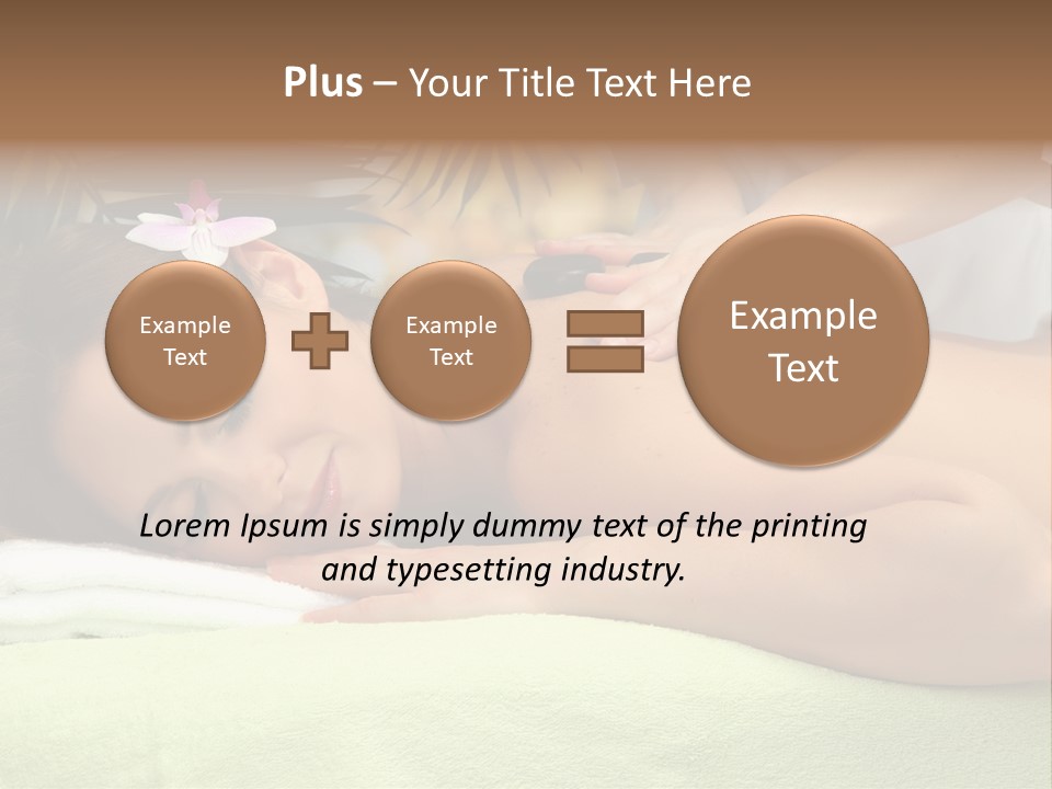 Caucasian Pampering Beautiful PowerPoint Template
