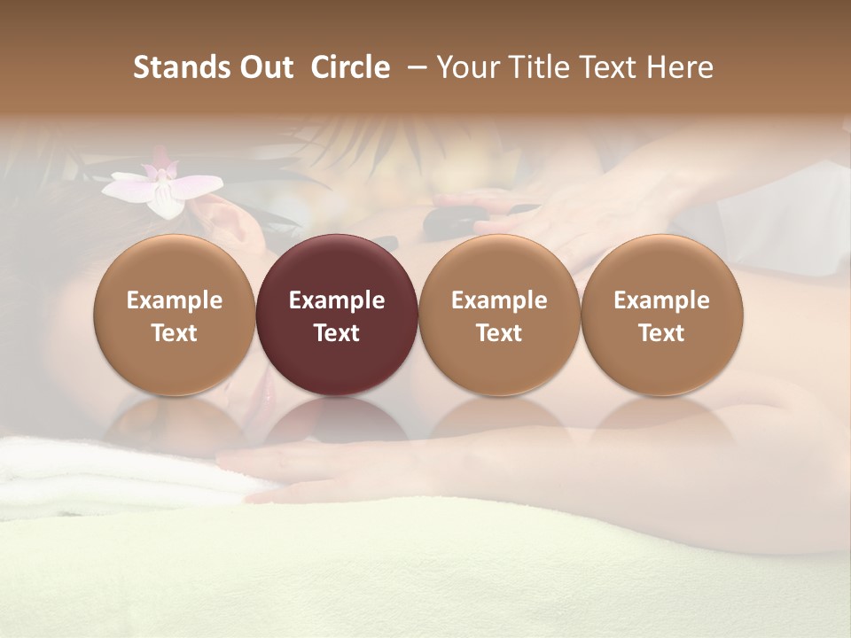Caucasian Pampering Beautiful PowerPoint Template