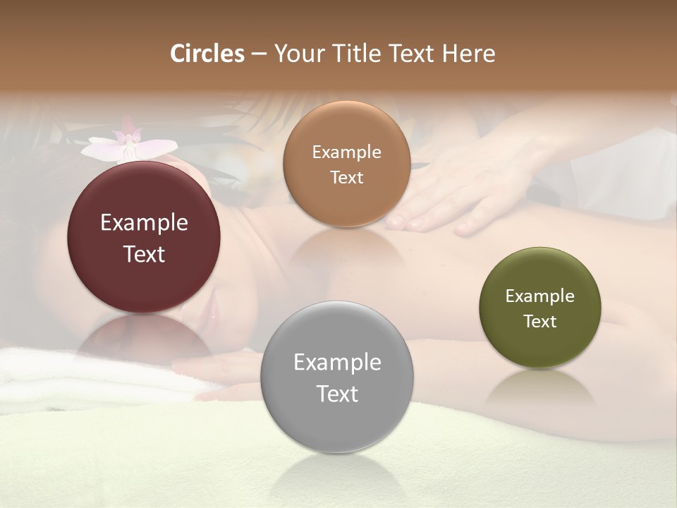 Caucasian Pampering Beautiful PowerPoint Template
