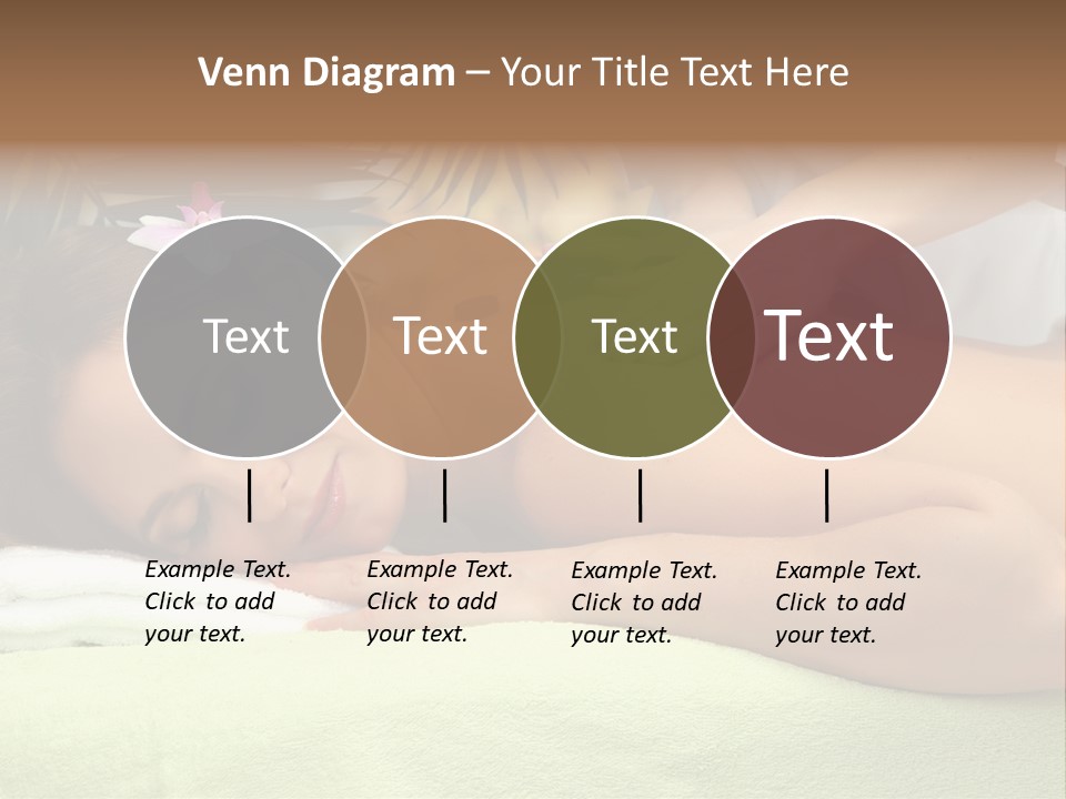Caucasian Pampering Beautiful PowerPoint Template