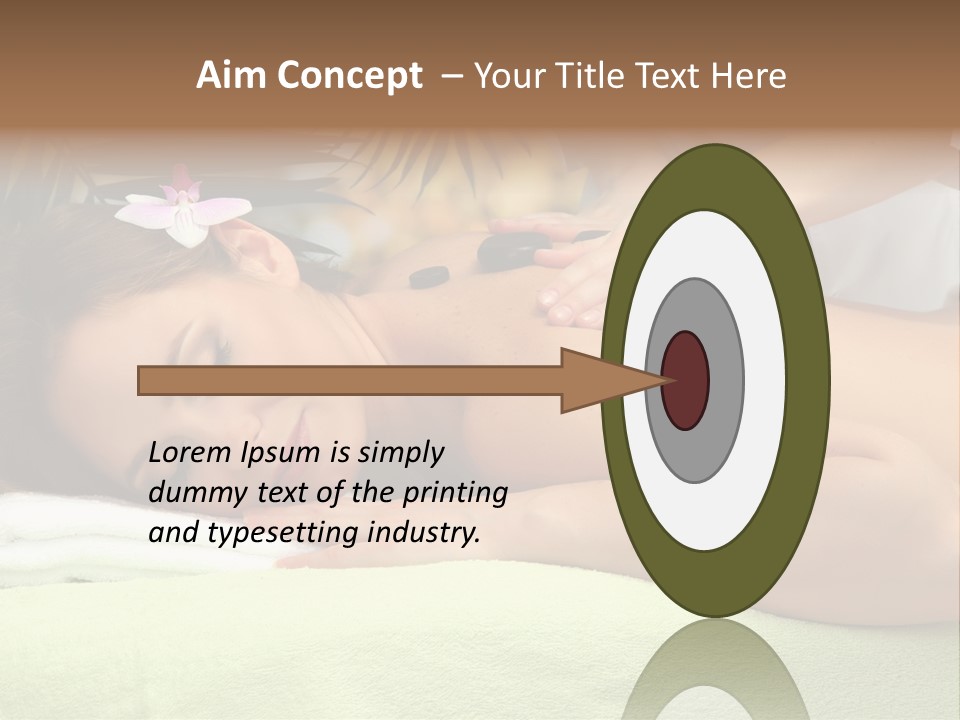 Caucasian Pampering Beautiful PowerPoint Template