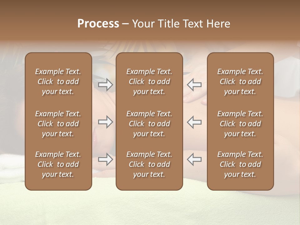 Caucasian Pampering Beautiful PowerPoint Template