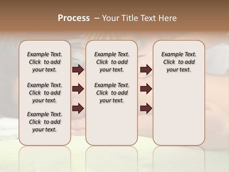 Caucasian Pampering Beautiful PowerPoint Template