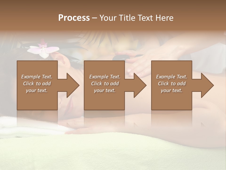 Caucasian Pampering Beautiful PowerPoint Template