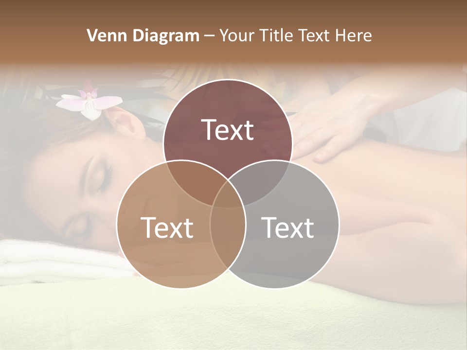 Caucasian Pampering Beautiful PowerPoint Template