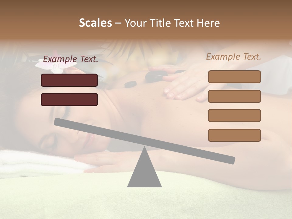 Caucasian Pampering Beautiful PowerPoint Template