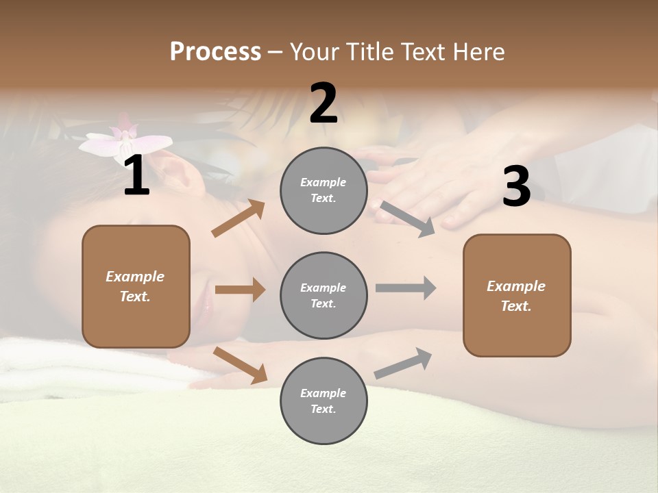 Caucasian Pampering Beautiful PowerPoint Template