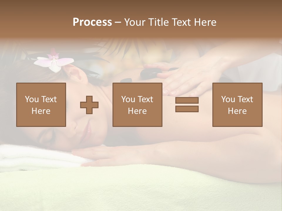 Caucasian Pampering Beautiful PowerPoint Template
