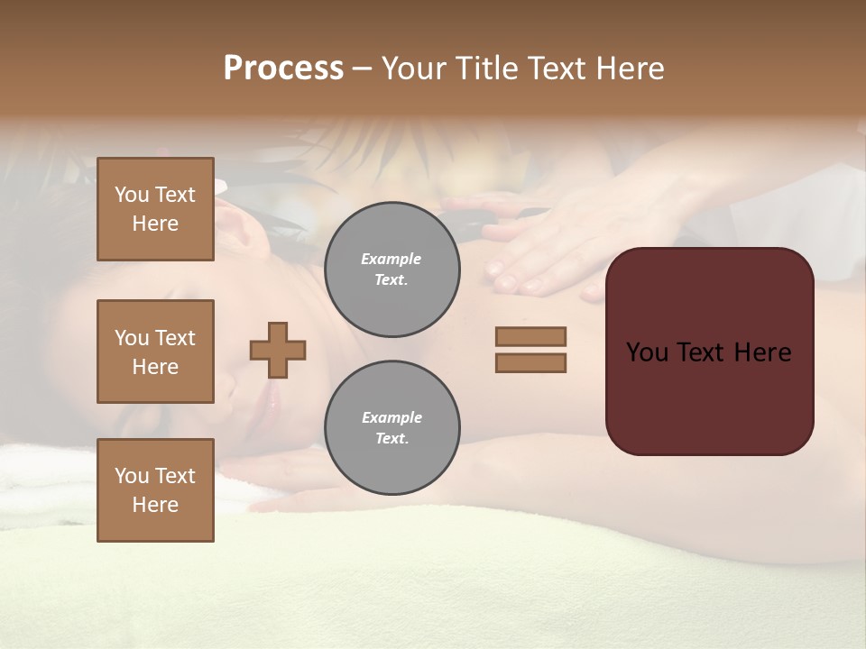 Caucasian Pampering Beautiful PowerPoint Template