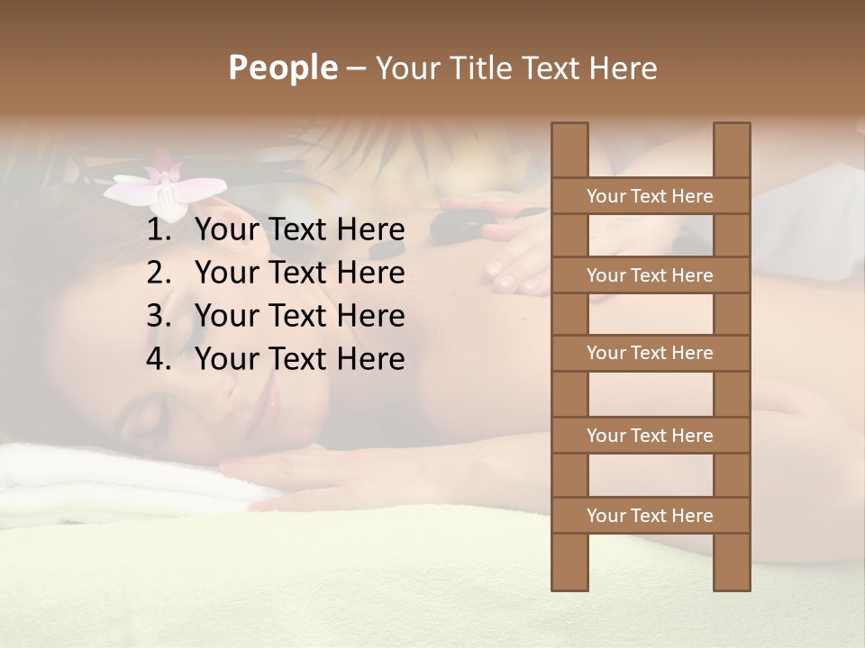 Caucasian Pampering Beautiful PowerPoint Template