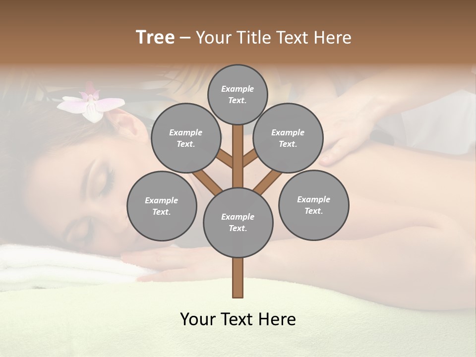 Caucasian Pampering Beautiful PowerPoint Template