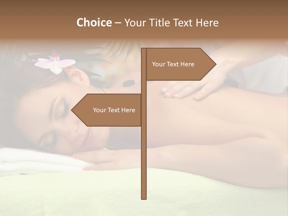 Caucasian Pampering Beautiful PowerPoint Template