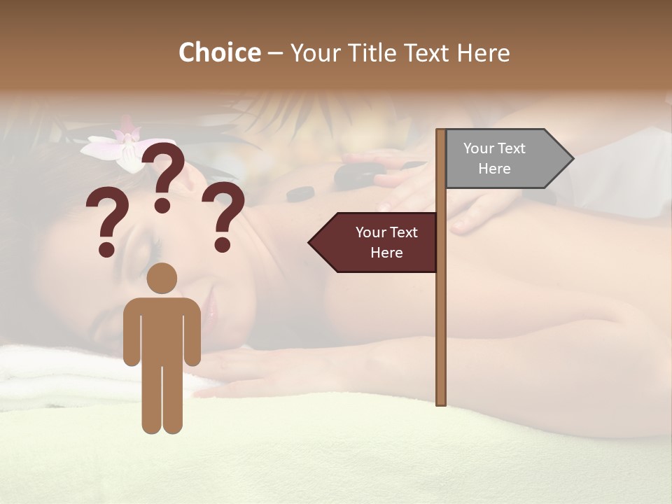Caucasian Pampering Beautiful PowerPoint Template